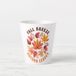 Herfst Breeze, Autumn Leaves – grillige Herfst geb Latte Mok