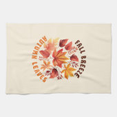 Herfst Breeze, Autumn Leaves – grillige Herfst geb Theedoek (Horizontaal)