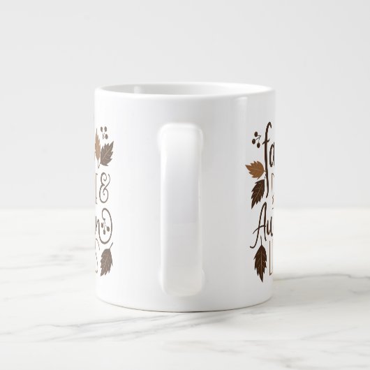 Herfst Breeze Autumn Leaves Grote Koffiekop (Achterkant)