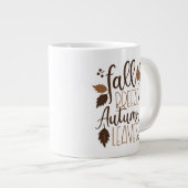 Herfst Breeze Autumn Leaves Grote Koffiekop (Voorkant rechts)