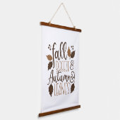 Herfst Breeze Autumn Leaves Hangend Wandkleed (Gebogen)