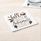 Herfst Breeze Autumn Leaves Kartonnen Onderzetters (Schuin)