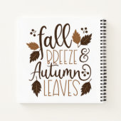 Herfst Breeze Autumn Leaves Notitieboek (Achterkant)