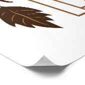 Herfst Breeze Autumn Leaves Poster (Hoek)