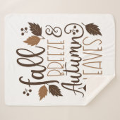 Herfst Breeze Autumn Leaves Sherpa Deken (Voorkant (horizontaal))