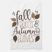 Herfst Breeze Autumn Leaves Theedoek (Verticaal)