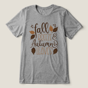 Herfst Breeze Autumn Leaves Tri-Blend Shirt
