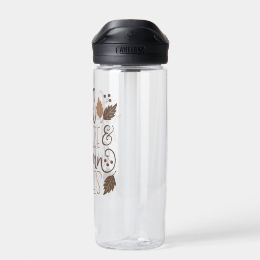 Herfst Breeze Autumn Leaves Waterfles (Achterkant)