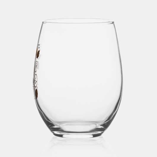 Herfst Breeze Autumn Leaves Wijnglas Zonder Voet (Links)