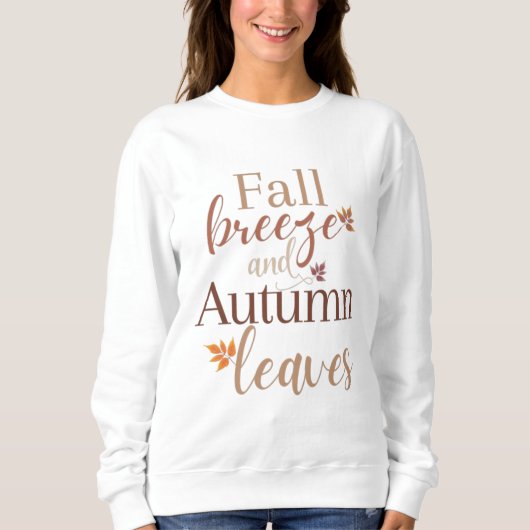 Herfst Breeze en Autumn Leaves Trui (Voorkant)