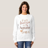 Herfst Breeze en Autumn Leaves Trui (Voorkant volledig)