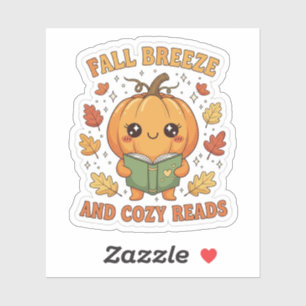 Herfst Breeze en Cosy Reads Sticker – Schattigee p