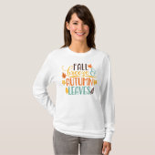 Herfst Breeze en herfst Leaves T-shirt (Voorkant volledig)