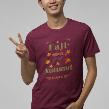 Herfst Breeze en herfstbladeren Design