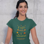 Herfst Breeze en herfstbladeren Design T-shirt