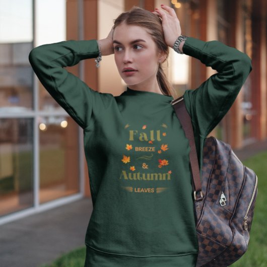 Herfst Breeze en herfstbladeren Design Trui