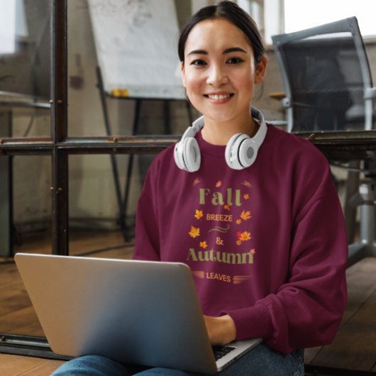 Herfst Breeze en herfstbladeren Design Trui