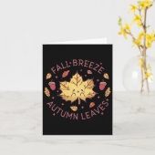 Herfst Breeze herfstbladeren esdoornblad Kaart (Gele Bloem)