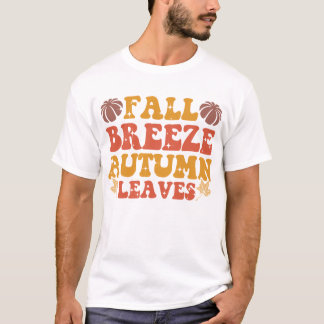 Herfst Breeze Herfstbladeren Pompoen Halloween Gro T-shirt