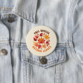Herfst Breeze, herfstbladeren Ronde Button 7,6 Cm (In situ)