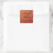Herfst Breezes Envelope Seal Vierkante Sticker (Tas)