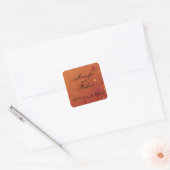 Herfst Breezes Envelope Seal Vierkante Sticker (Envelop)
