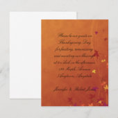 Herfst Breezes Thanksgiving Uitnodiging (Voorkant / Achterkant)