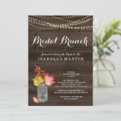 Herfst Bridal Brunch Uitnodiging (Staand voorkant)