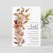 Herfst Bridal Luncheon Kaart (Staand voorkant)