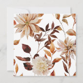 Herfst Bridal Luncheon Kaart (Achterkant)