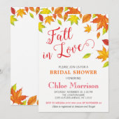 Herfst Bridal Shower Invitation, Autumn Herfst in  Kaart (Voorkant / Achterkant)