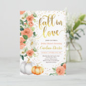Herfst Bridal Shower Invitation Herfst in Love Sho Kaart (Staand voorkant)