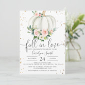 Herfst Bridal Shower Invitation Sjabloon Kaart (Staand voorkant)