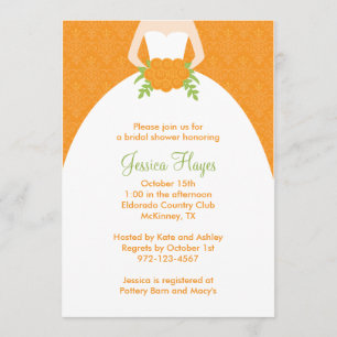Herfst Bridal Shower Invitations Kaart