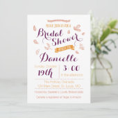 Herfst Bridal Shower Kaart (Staand voorkant)