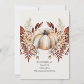 Herfst Bridal Shower Kaart (Achterkant)