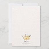 HERFST Bridal Shower-uitnodiging, liefhebbende her Aankondiging (Achterkant)