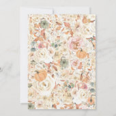 Herfst Bridal Shower Uitnodiging najaar huwelijk (Achterkant)