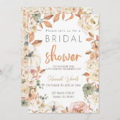 Herfst Bridal Shower Uitnodiging najaar huwelijk (Voorkant / Achterkant)