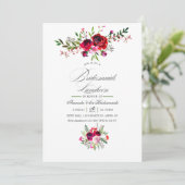 Herfst Bridesmaids Luncheon Floral Kaart (Staand voorkant)