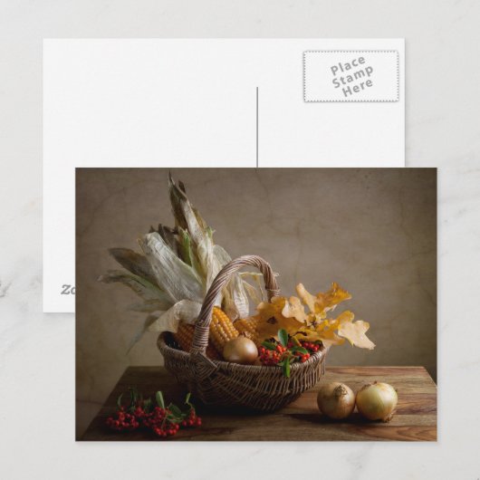 herfst briefkaart (Voorkant / Achterkant)