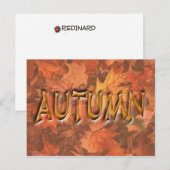 herfst briefkaart (Voorkant / Achterkant)