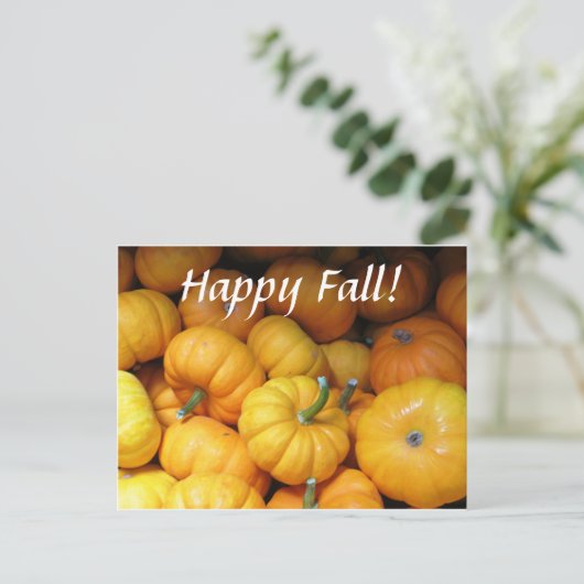 Herfst briefkaart (Staand voorkant)