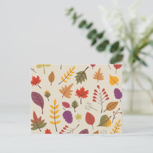 herfst briefkaart (Staand voorkant)