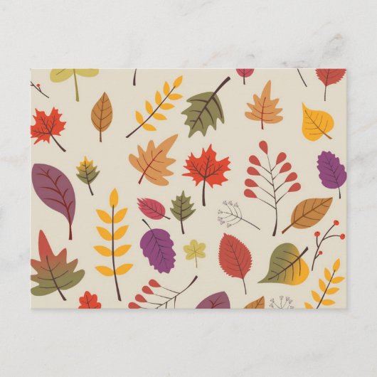 herfst briefkaart (Voorkant)