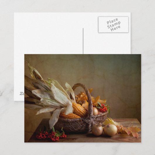 herfst briefkaart (Voorkant / Achterkant)