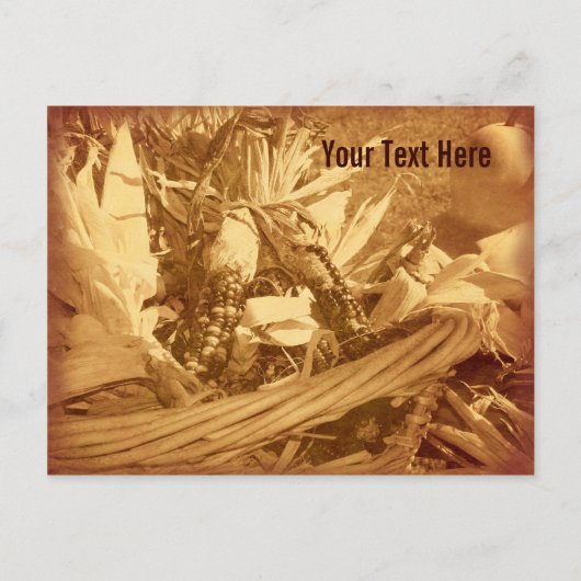  Herfst  Briefkaart Indische Korn (Voorkant)