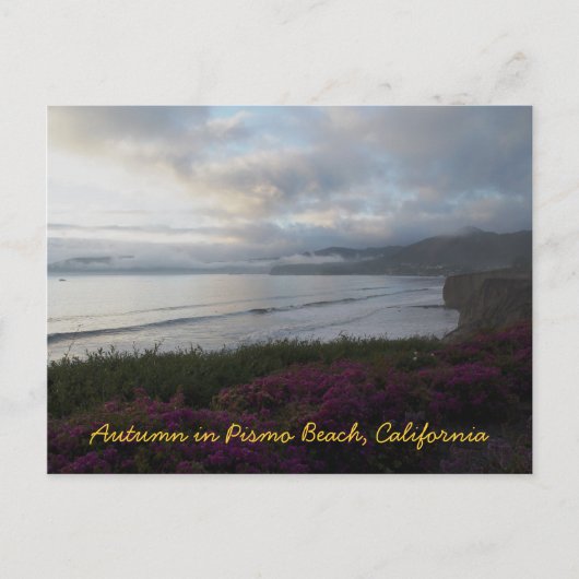Herfst Briefkaart Pismo Beach (Voorkant)