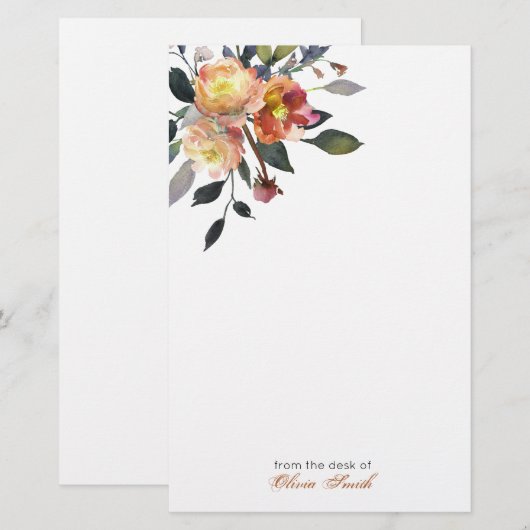 Herfst briefpapier (Voorkant / Achterkant)