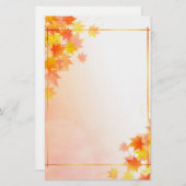 herfst briefpapier (Voorkant / Achterkant)